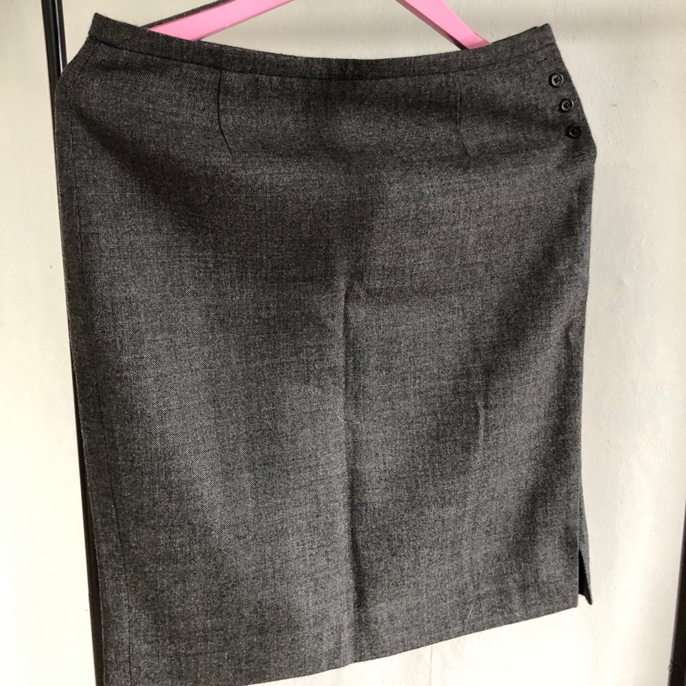 Crew grey pencil skirt